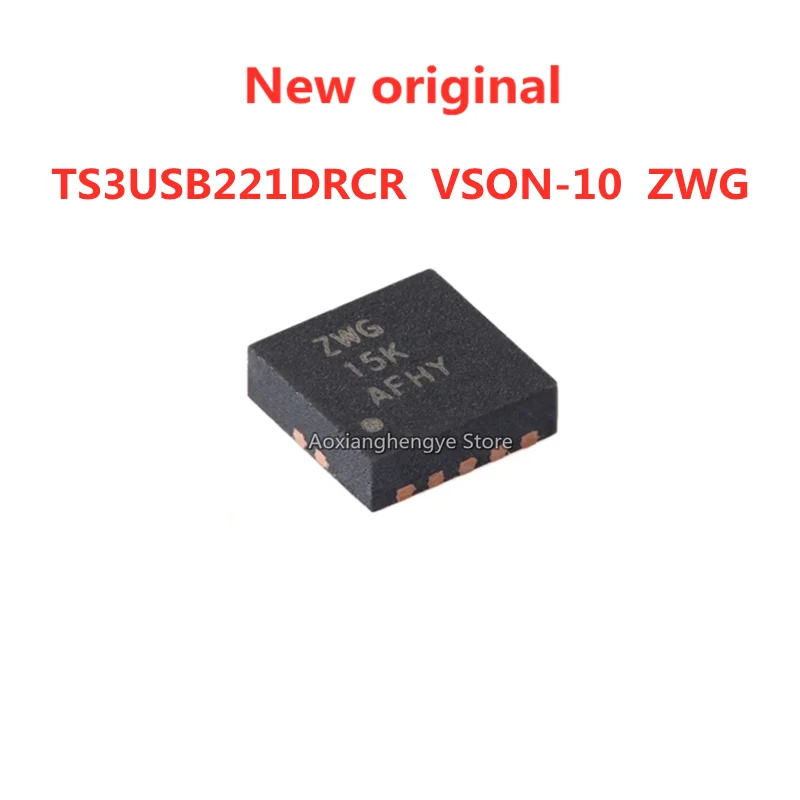 10PCS TS3USB221DRCR VSON-10 ZWG TS3USB221ARSER UQFN10 LHV TS3USB221RSER UQFN-10 L5* Multiplexer/demultiplexer chip