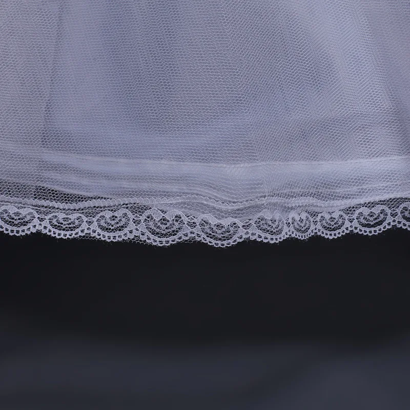 Robe de mariée en Crinoline, sous-robe en tissu élastique, avec anneau en acier et dentelle