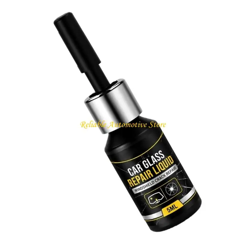 M68B Glass Repair Liquid 5 Bottle for Windshield Crack Care, Single Vehicle Supply for Routine Driving Storage in a Glove Box