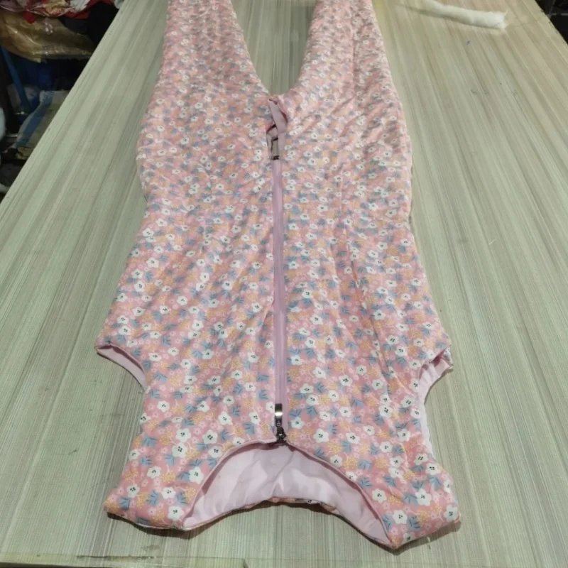 

Комбинезон на молнии для пары, жилет ручной работы, стильные хлопковые брюки, термобрюки с открытой промежностью, хлопковые пушистые теплые штаны с наполнителем ABDL