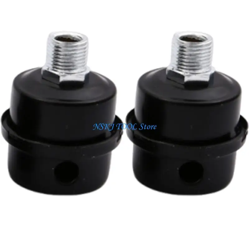 L8RC 2Pcs Male Thread 13/16/20mm Air Compressor Filter Noise Muffler Silencers