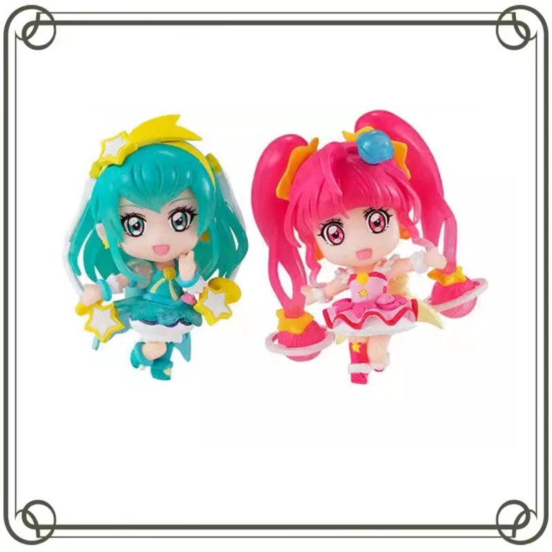 BANDAI Pretty Cure Mini Dresser Modelling Seal Gashapon Ornament Anime Action Figures Model Kids Toy