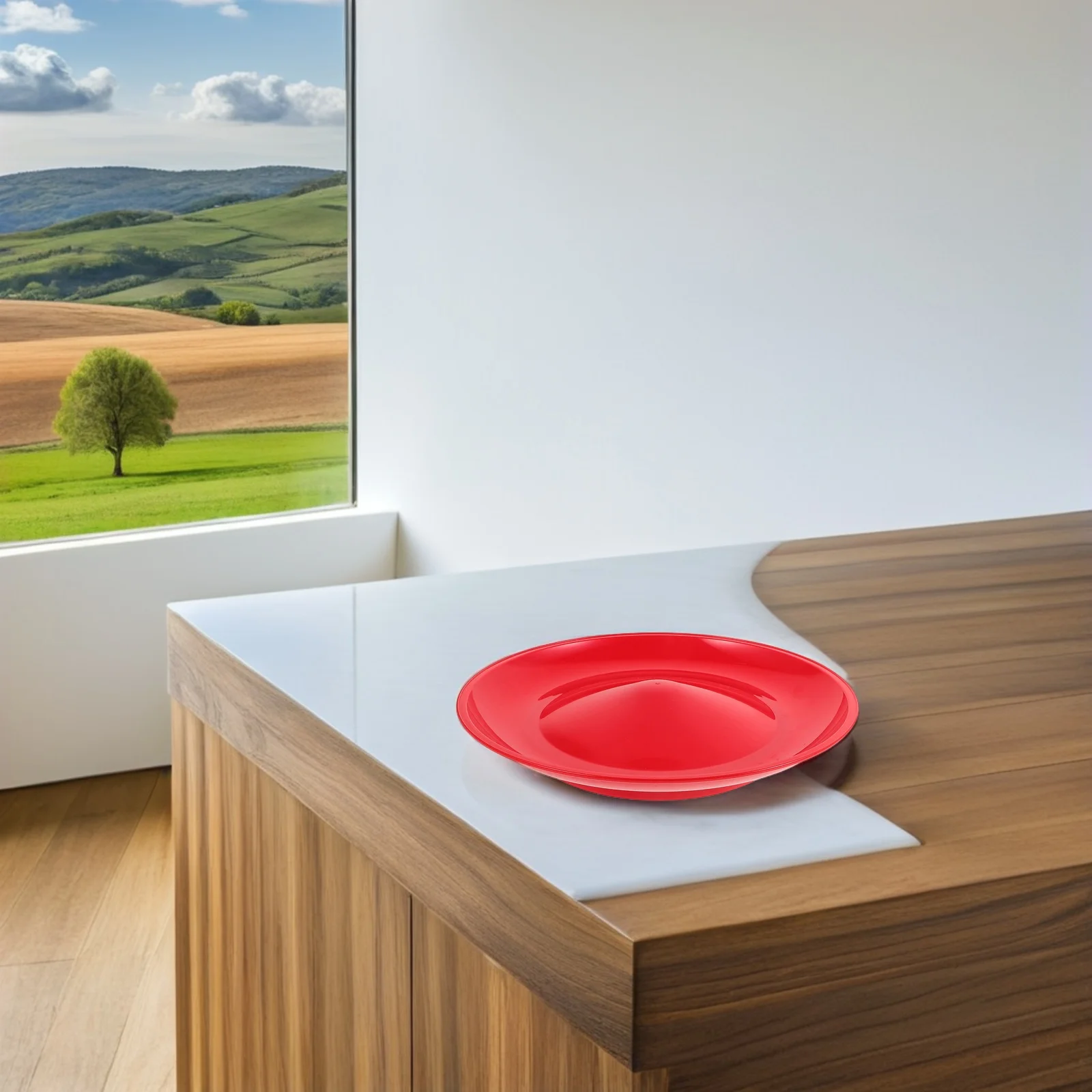 

2pcs Juggling Plate With Sticks Acrobatic Performance Prop Stage Show Accessory Ultralight Design Balance Rod