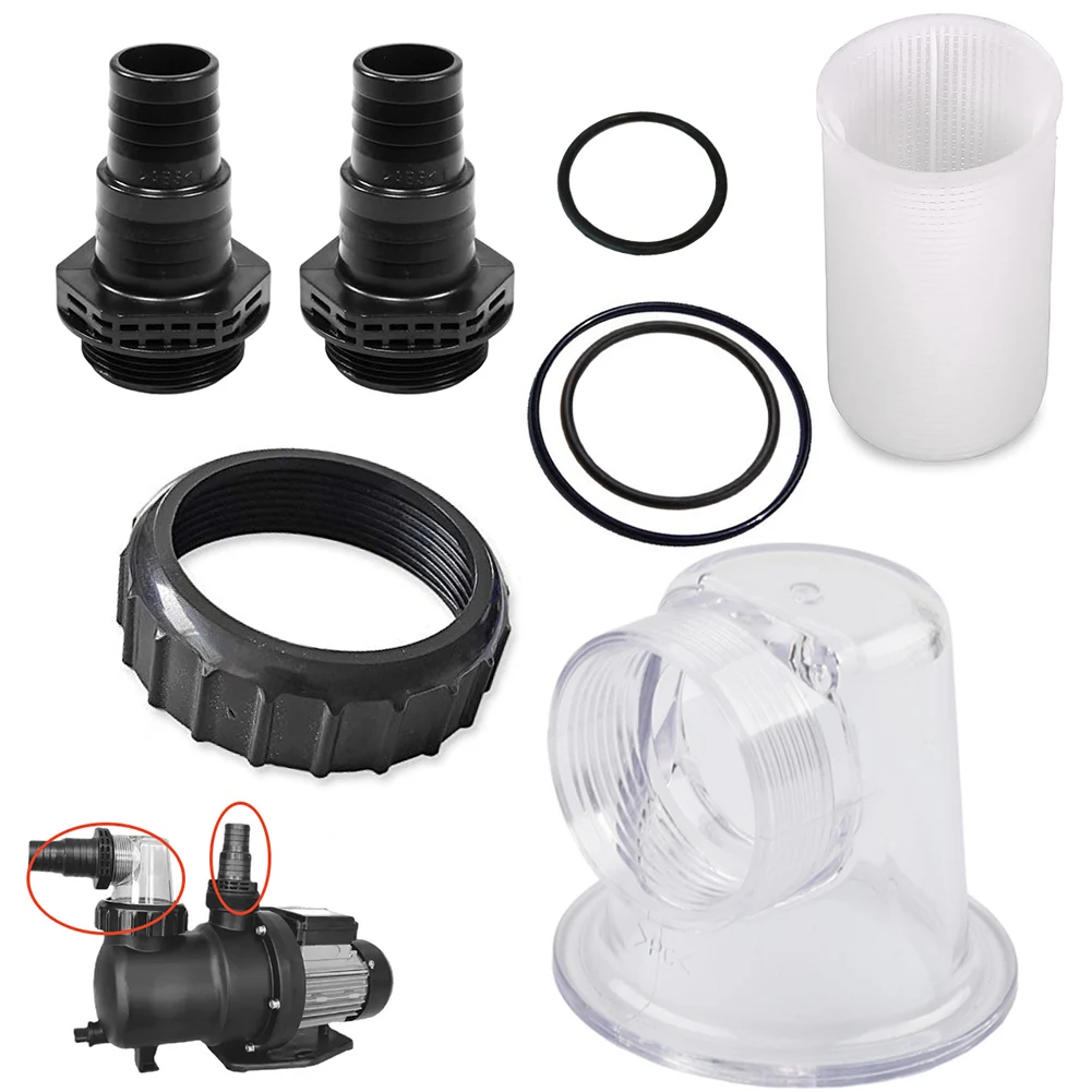 

Pump filter assembly with o rings and suction sieve for SPS25 For SPS50 For SPS75 For SPS100 circulation pump replacement