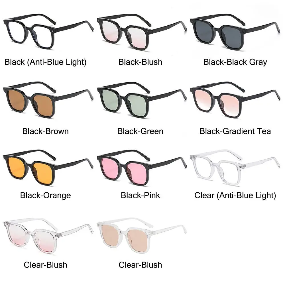 نظارات شمسية عصرية مربعة متدرجة أحمر الخدود بدون مكياج، حماية من الأشعة فوق البنفسجية 400، ظلال مضادة للوهج، نظارات مزخرفة للنساء والرجال