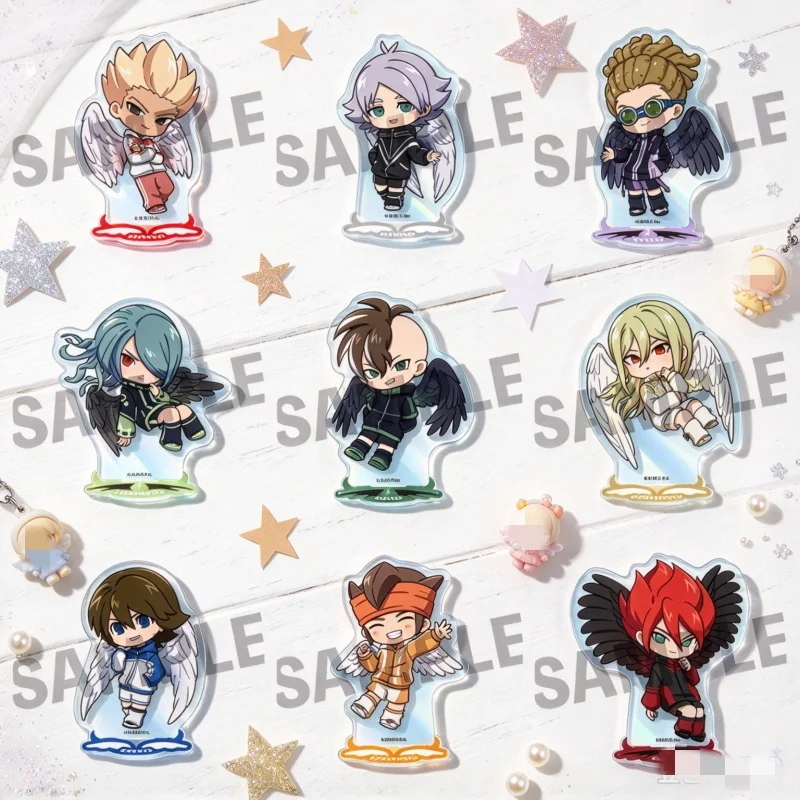 Desk Decor New style Anime Game Inazuma Eleven GO Acrylic Standing Sign Board Keychain 10CM Taiyou Amemiya/Tenma Matsukaze 12PCS