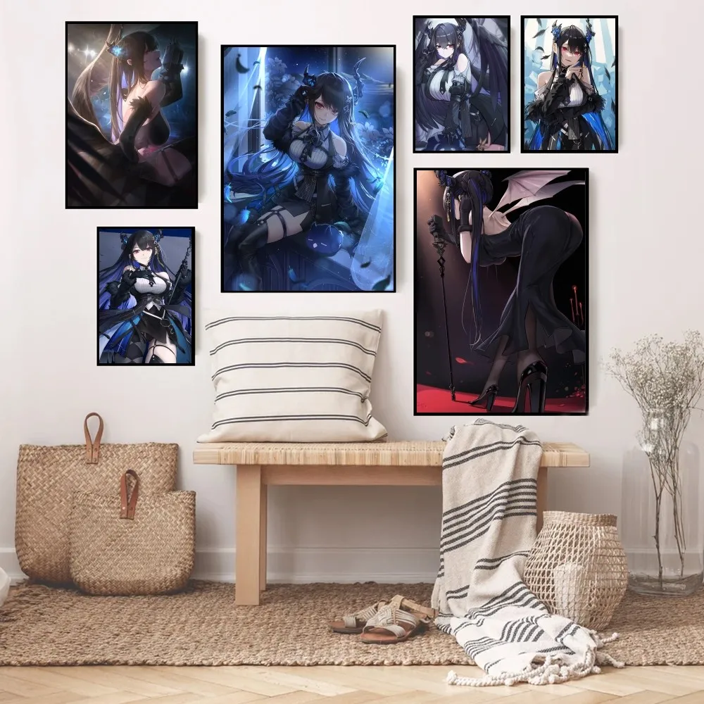 Game Nerissa Ravencroft VTuber Hololive Anime Poster Paper Print Home Living Room Bedroom Entrance Bar Cafe Art Painting