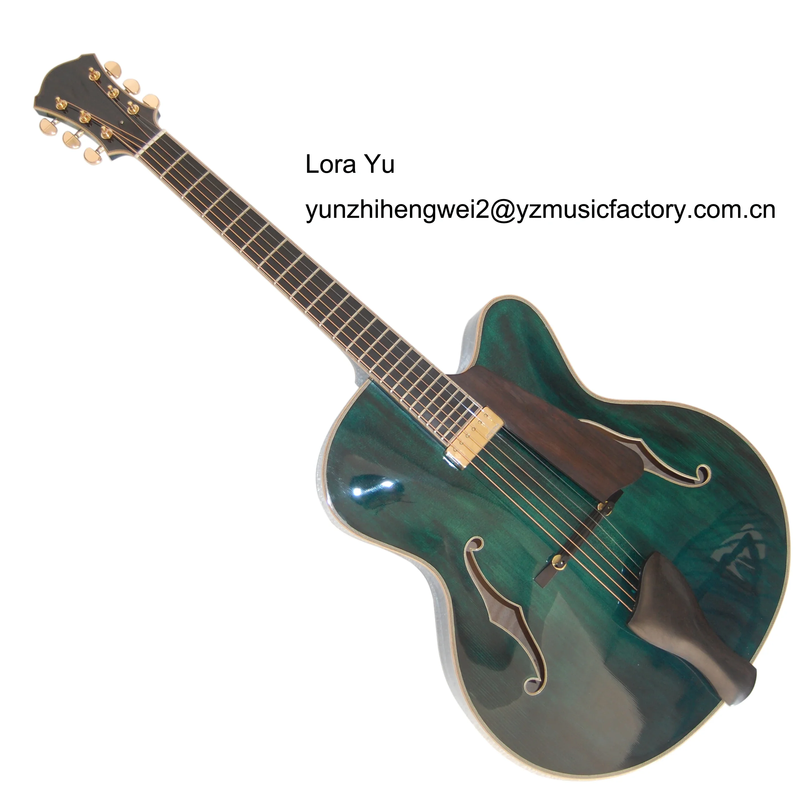 17inch Fully handmade hollow body archtop jazz guitar