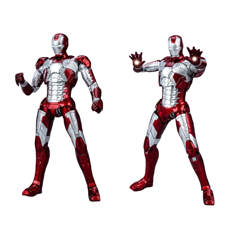 Fondjoy الرجل الحديدي توني ستارك MK1 MK2 MK3 MK4 MK5 MK6 MK7 ألعاب شخصيات الحركة نموذج جمع مجموعة المرآب هدايا عيد ميلاد الأطفال #3