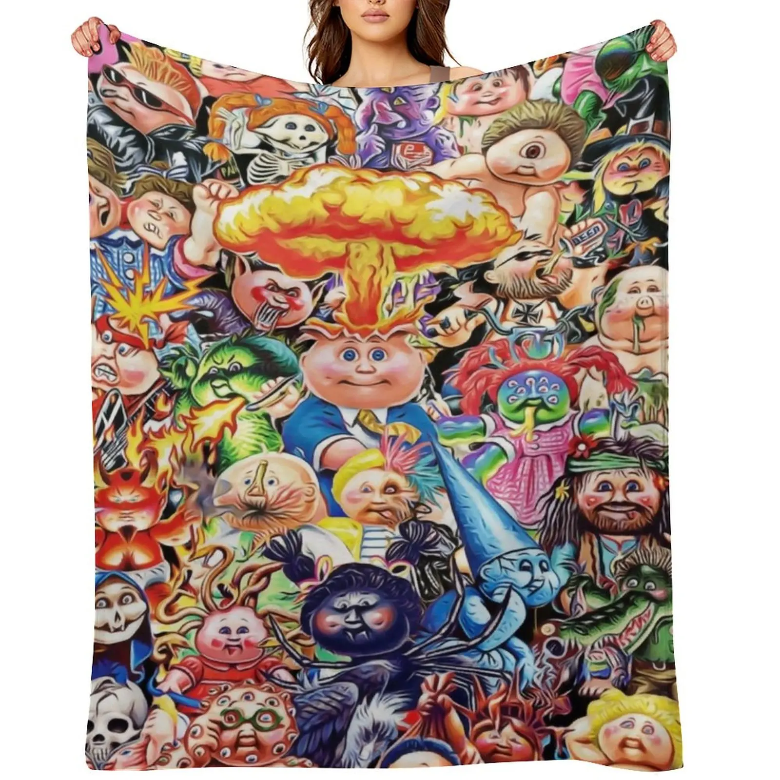 

Garbage Pail Kids (Special edition) Throw Blanket Extra Large Throw Decorative Sofa Flannels Comforter Blankets