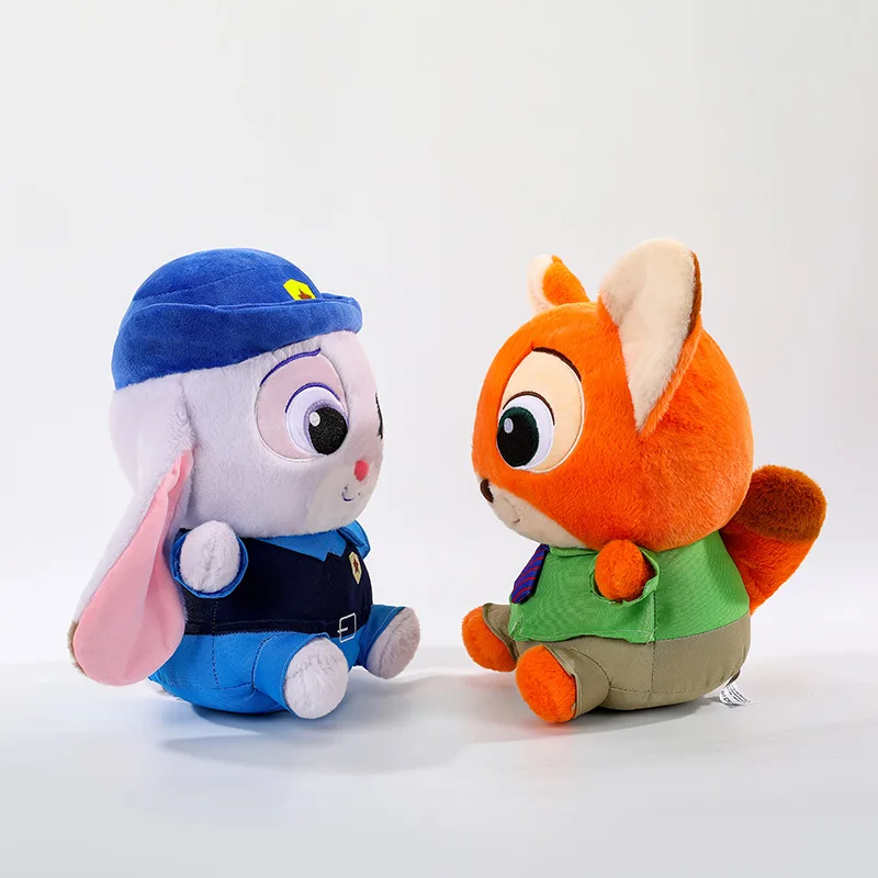 30/50cm Crazy Zootopia Anime Nick Judy Plush Doll Toy Cartoon Plush Stuffed Doll Room Decoration Children's Kawaii Toys Gift