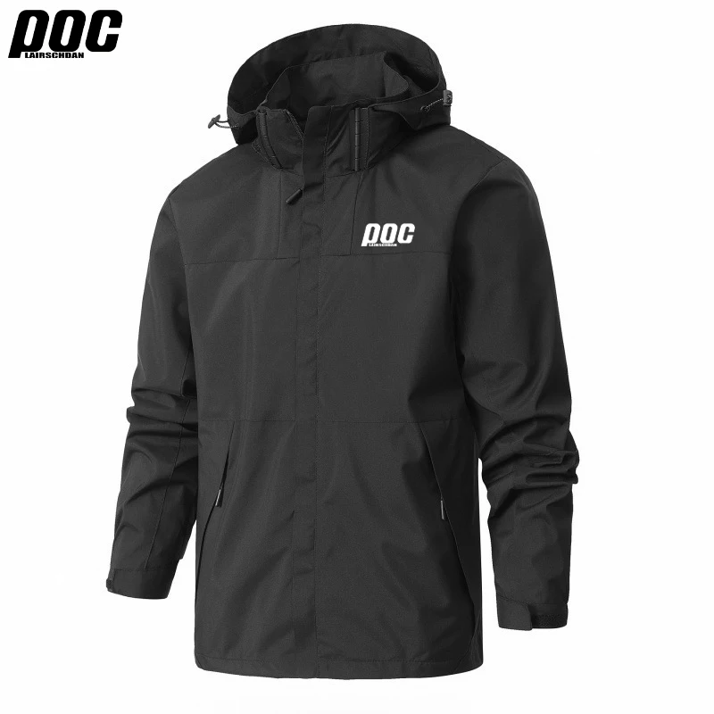 LairschDan POC 2025 Spring Autumn New Men Cycling Trench Coat MTB Jacket Wind Waterproof Outdoor Sports Bike Jacket Sweatshirt