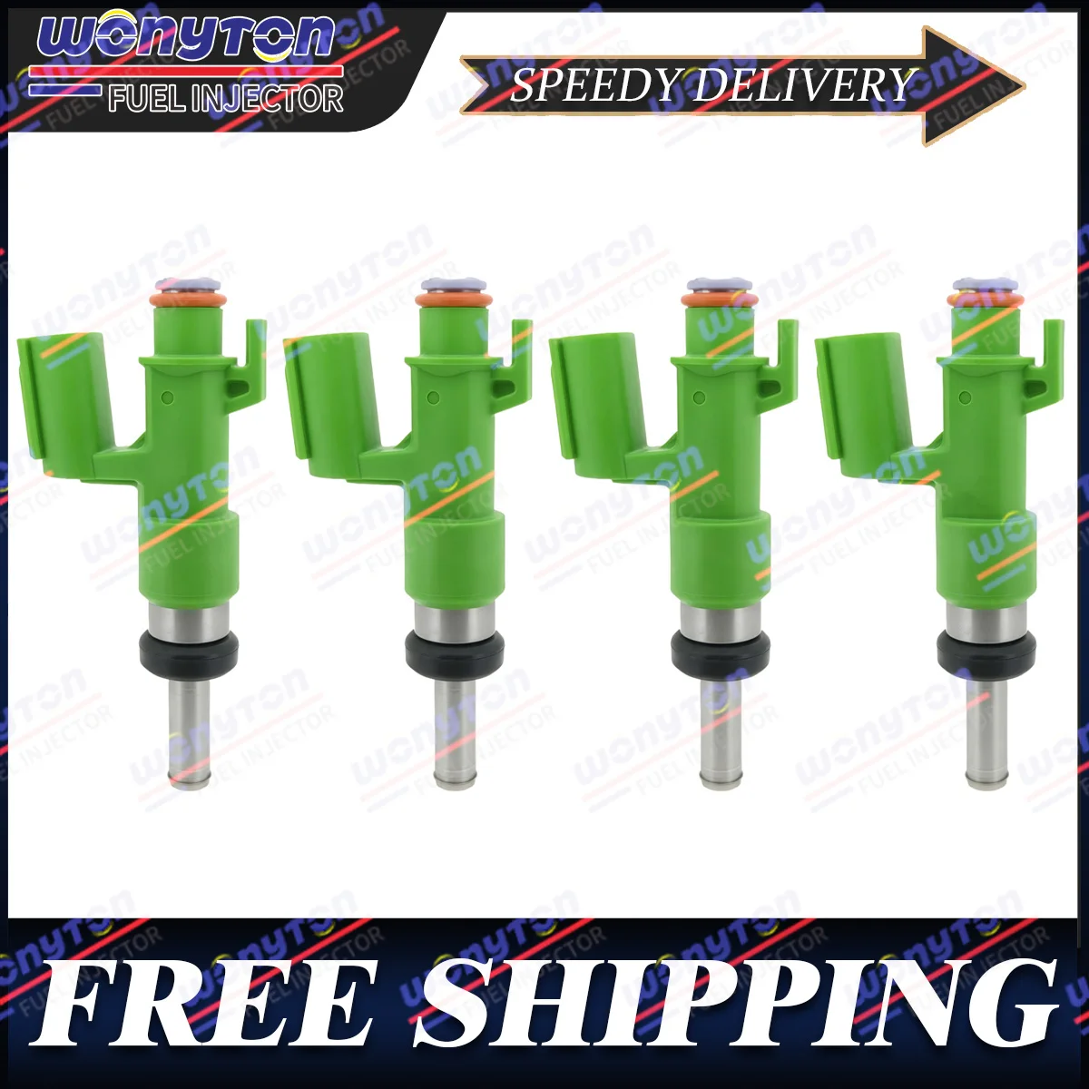 

4pcs Fuel Injectors 23209-F0080 23250-F0080 for Toyota Camry Highlander Sienna Avalon RAV4 Compatible for Lexus ES250 ES300h