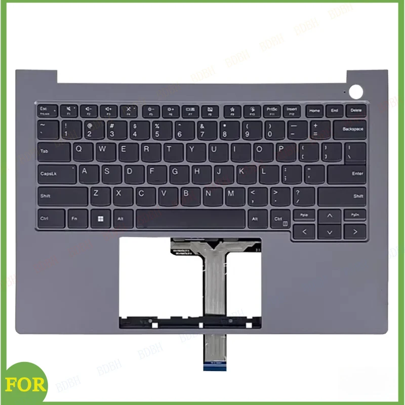 For ThinkBook 14 G6 G7 IRL IML ABP Rear Lid Back Cover Front Beze Keyboard Palmrest Bottom Case Silver Computer Accessorie Parts 6