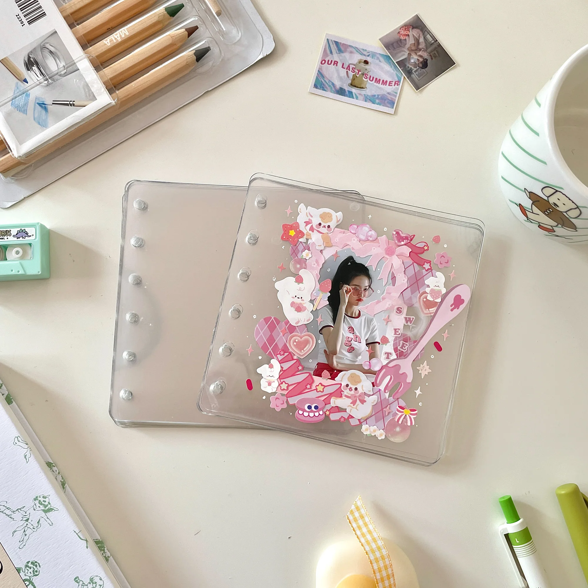 Sharkbang Makronen A7 Platz PU Bindemittel Tagebuch Notebook Zeitschriften Agenda Planer DIY Idol Kpop Sammeln Buch Geschenk Set Schreibwaren – Detail 35