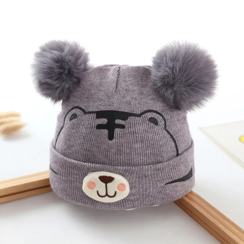 Baby Little Tigers Knitted Hats High Quality Winter Warm Boys Girls Wool Infants Caps Newborn Toddler 0-18 Month