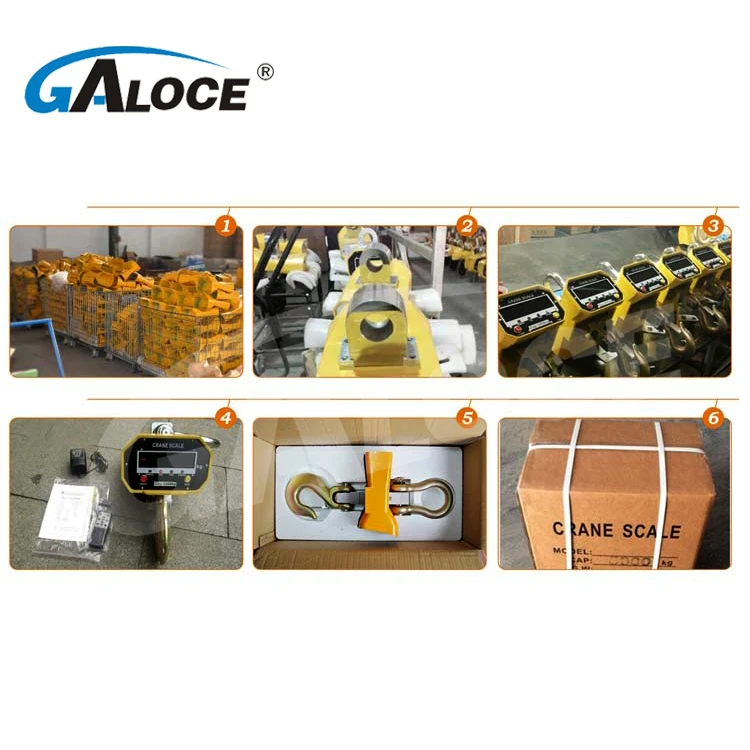 Bezprzewodowa cyfrowa waga dźwigowa GSP910 OCS 1000 kg 5000 kg