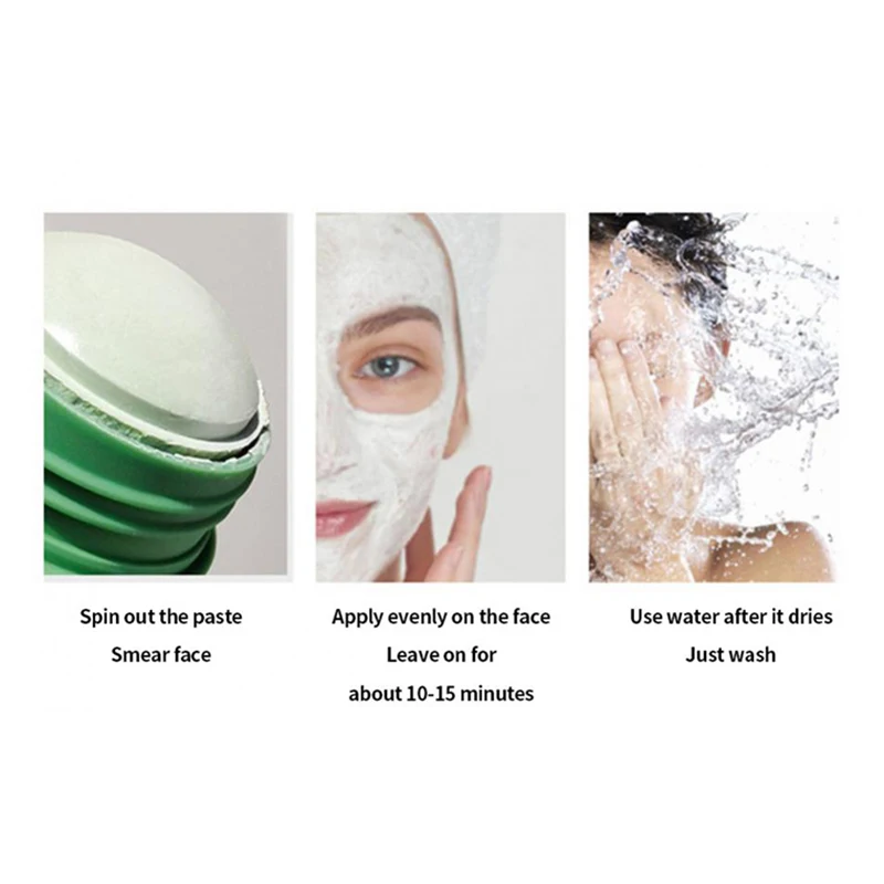 Green Tea Cleaning Mask Stick Deep Moisturizing Shrink Pores Blackhead Acne Facial Film Korean Skin Care Product Face Mask New