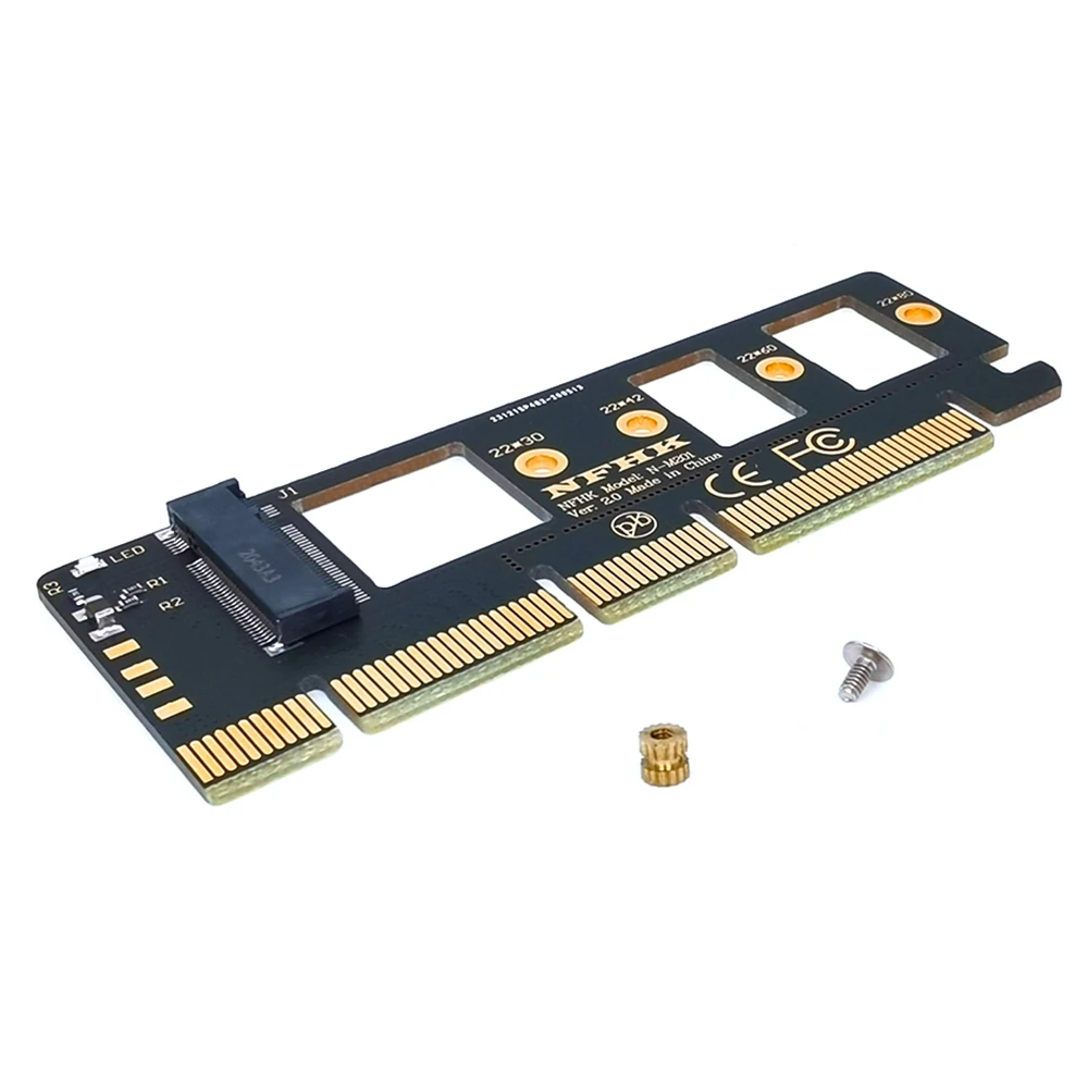 New--Expansion Card M.2 NVME SSD To PCIE 3.0 X16/X8/X4 Desktop SSD Adapter Card Support 2230 2242 2260 2280 Size SSD