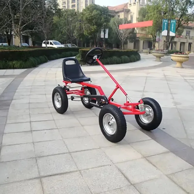 【Brand new】New Steel Frame Pedal Four Wheel Bicycle