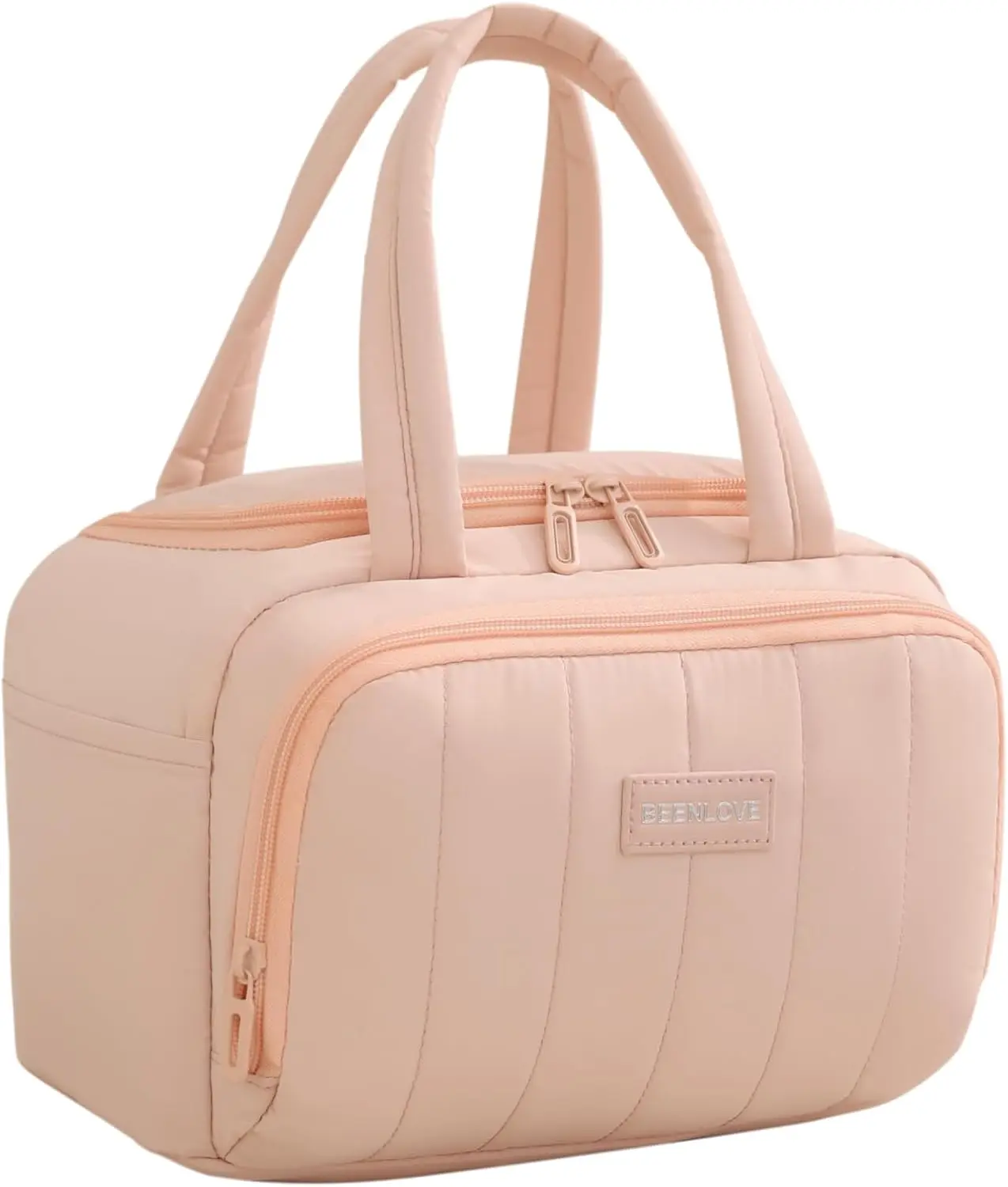 Insulated Lunch Bag for Women - 7L Lightweight Puffy Padded Waterproof Lunch Box - Reusable Lunch Cooler Bag for Work, Picnic, C