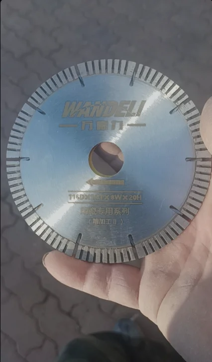 116Dx1.8Tx8Wx20MM Diamond Saw Blade Marble Stone Ceramic Tile Cutter Saw Blade For Wandeli QX QXZ Tile Cutting Machine 10PCS