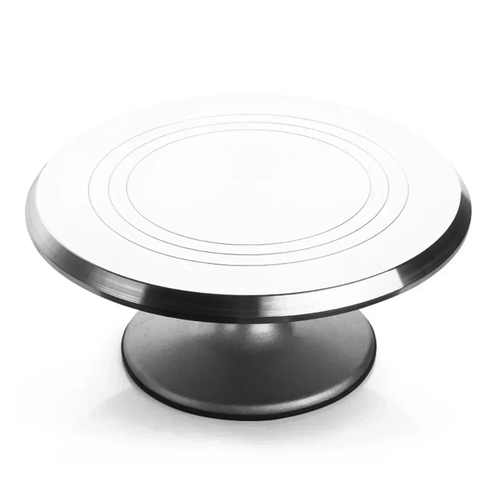 

10 Inch 360°Aluminum Alloy Turntable Decorating Mouth Scraper Set Rotating Cake Table Maker Tool Baking Stand Platform Rotating