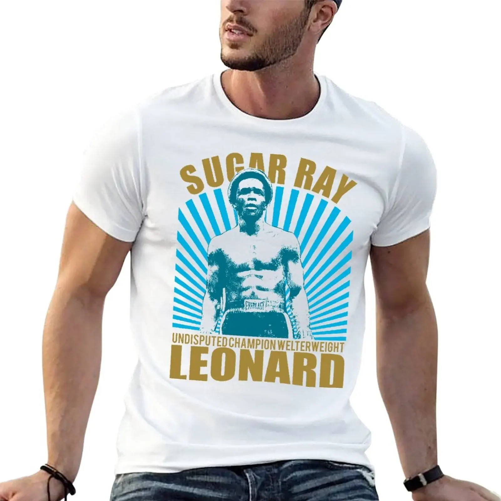 

New Sugar Ray Leonard T-Shirt cute clothes hippie clothes slim fit t shirts for men