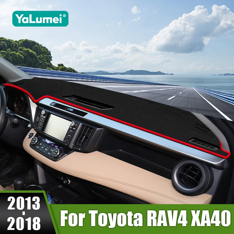 

For Toyota RAV4 XA40 2013 2014 2015 2016 2017 2018 Car Dashboard Cover Avoid Light Pad Sun Shade Mat Anti-UV Carpets Accessories