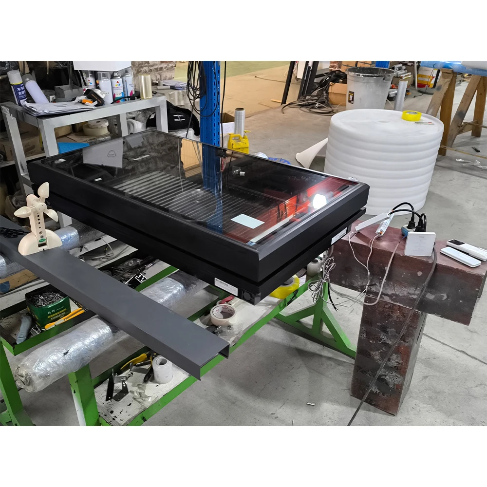 Smart Modern Powered Roof Skylight with Double Tempered Glass Auto Mesh Sunshade Rain Sensor Energy Saving