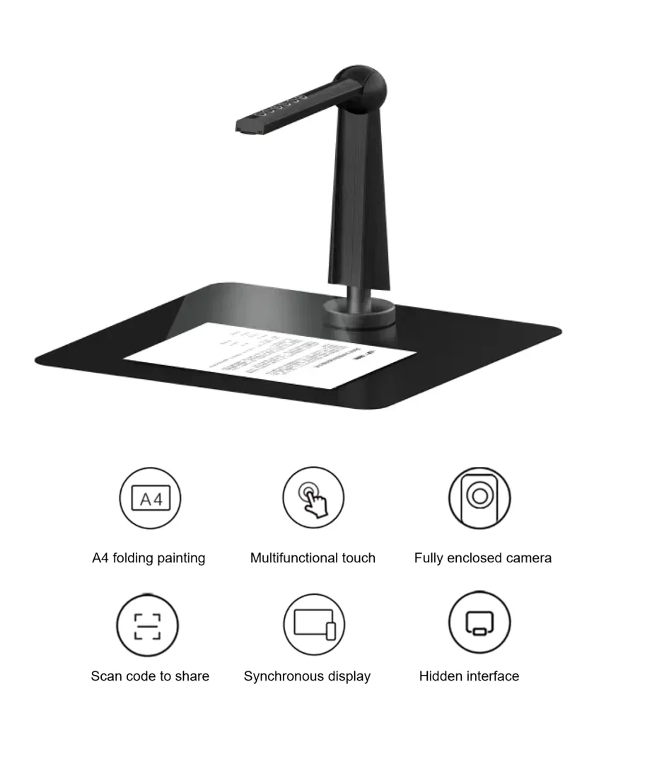 Best New Portable Removable High Resolution Document Scanner Camera Wireless Visual Presenter For Education And Teaching