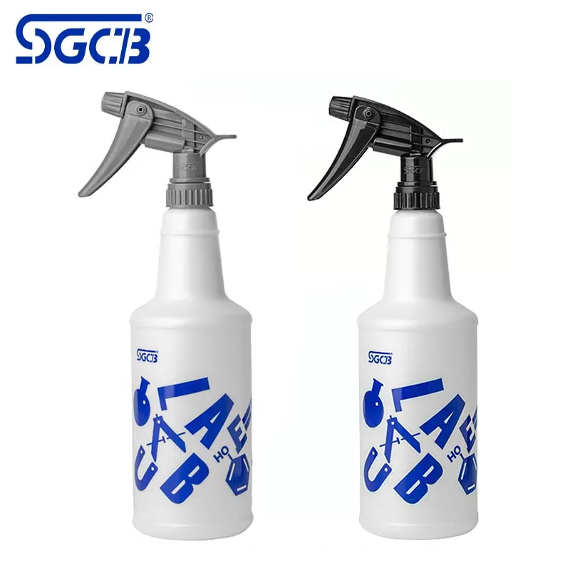 SGCB 800ML Sprayer With Bottle Chemical Resistant Nozzle Adjustable Spray Bottle For Auto Detailing Car Cleaning Leak Proof 1PCS