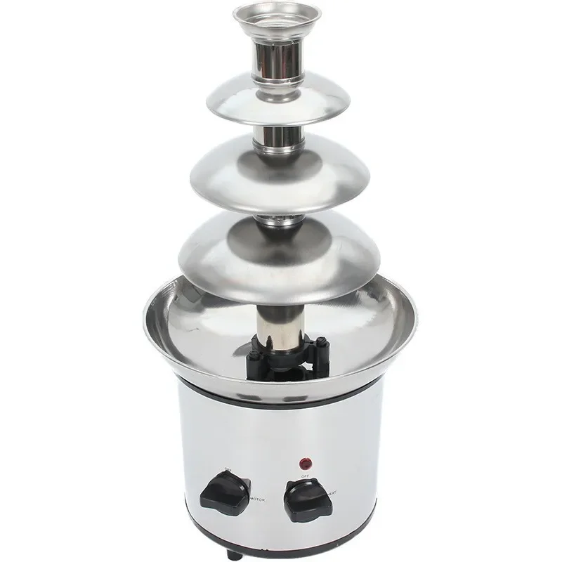 HOT 4 Tiers stainless Steel Chocolate Fountain machine,chocolate fountain melting chocolate