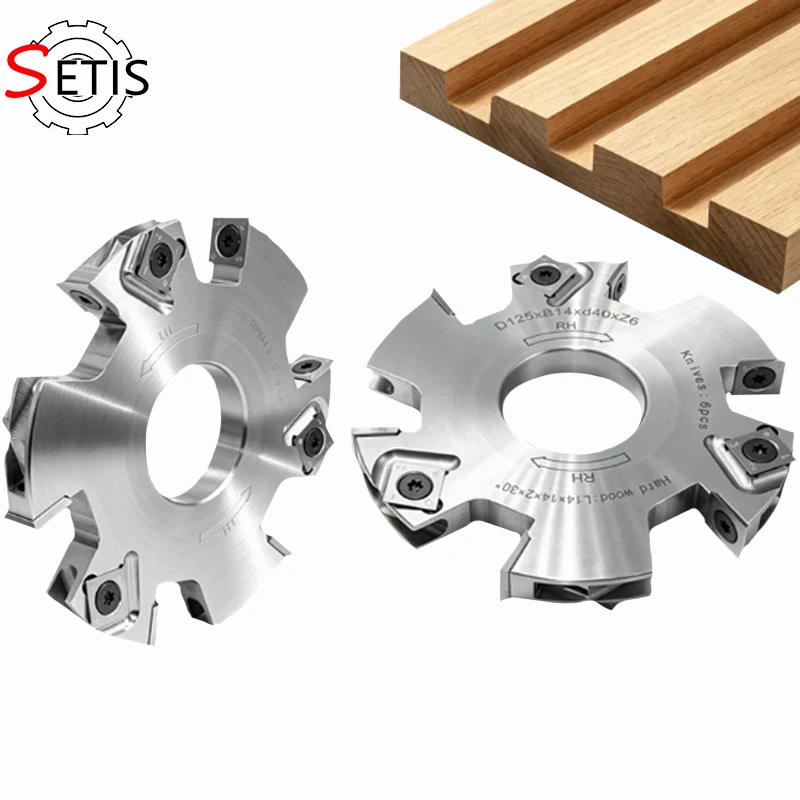 Woodworking discard-type slotting cutter, end milling trimming cutter, tenon slot cutter, and thread-starting alloy cutter