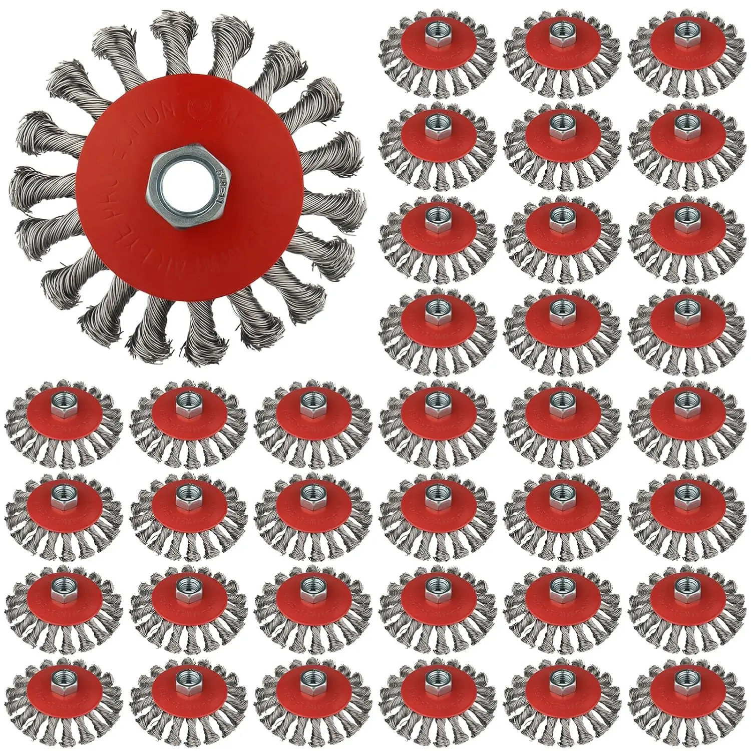 36 Pack 4 Inch Wire Wheel Brush for 4 1/2 Angle Grinder