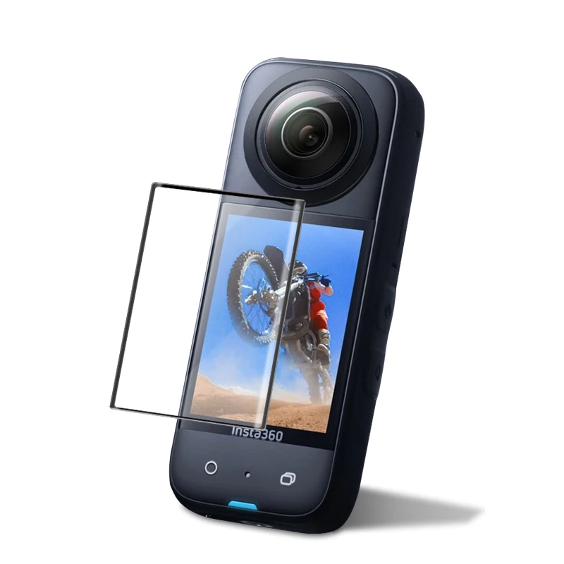 Displayschutzfolie für Insta360 X6 X5 X4, gebogene Kompositfolie für Insta 360 X6 X5 X4 Bildschirm, Ultra-HD-Folie, Kamera-Zubehör – Detail 2