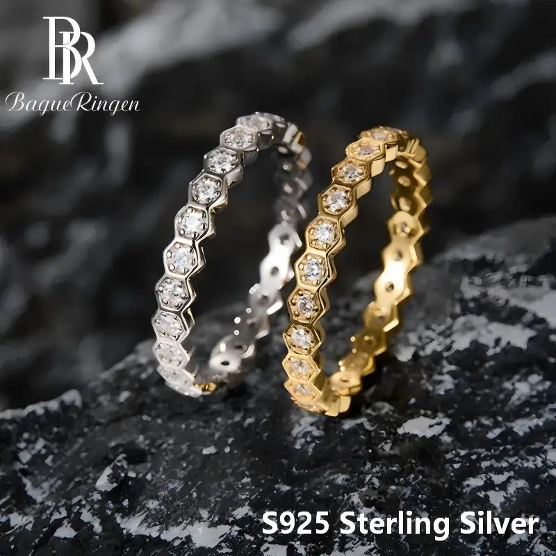 s925 sterling silver couple rings with moissanite stone thin band promise rings for men women fashion minimalist daily jewelry