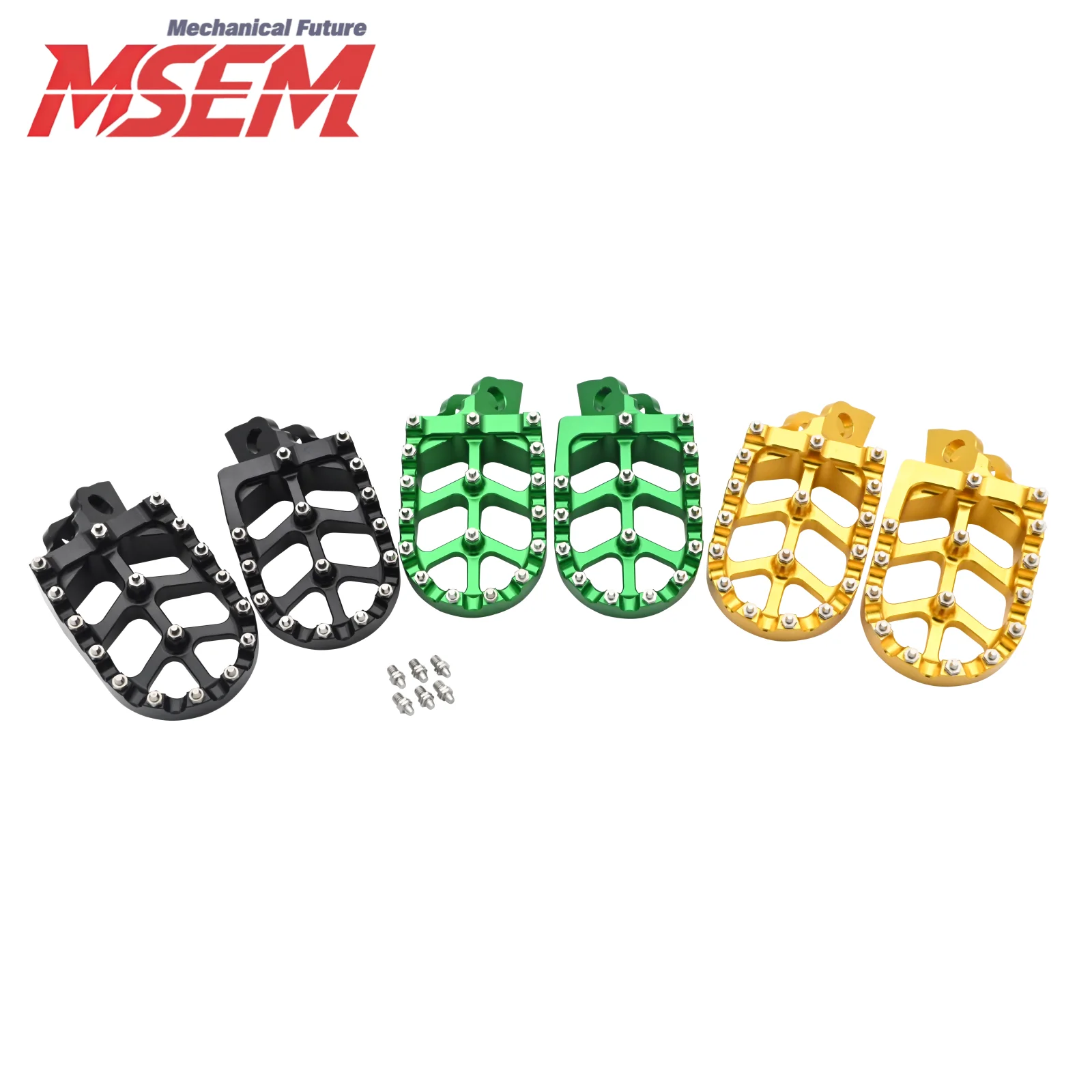 Motorcycle CNC Foot Pegs Footpeg Pedals FootRest Parts For Kawasaki KX65 KX85 KX80 KX100 KX112 RM65 RM100 KLX 140 140L 140G