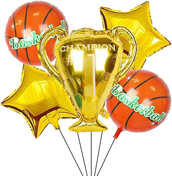 Giocattolo da basket gonfiabile da 4cm decorazioni per feste a tema sportivo per ragazzi festa di compleanno per pallacanestro felice bomboniere per bambini regali sportivi per feste