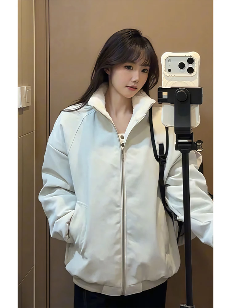 

American Sle Thiened Flight Jaet Cotton Coat Men Winter Mountain Eagle Mink Fur Inner Cotton Clothes Warm Outerwear