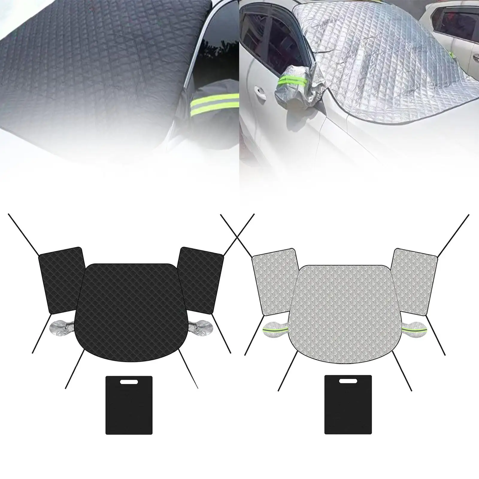 

Лобовое стекло автомобиля, снежный чехол из ткани Оксфорд, всепогодные автомобильные аксессуары, утолщенный солнцезащитный козырек для большинства автомобилей, седан, компактный внедорожник