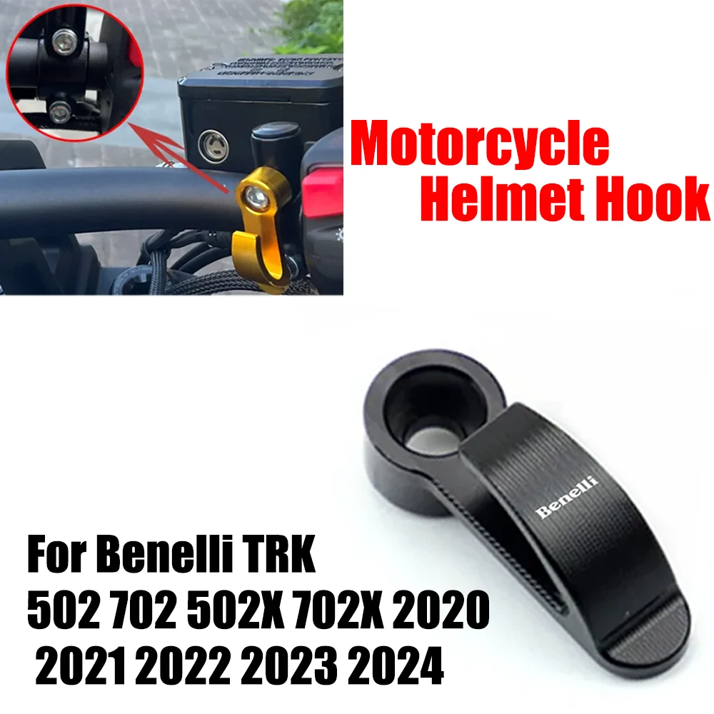 

For Benelli TRK502X TRK702X TRK 502 702 X 2020 2021 2022 2023 2024 Motorcycle Accessories Hook Aluminium Helmet Hook Single