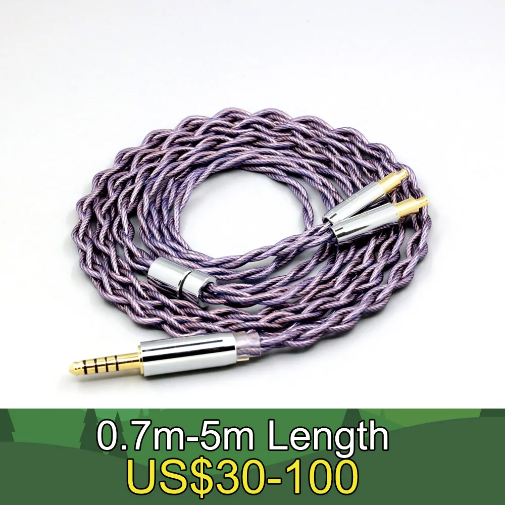 

Type2 1.8mm 140 cores litz 7N OCC Earphone Cable For Audio Technica ATH-ADX5000 MSR7b 770H 990H A2DC LN007894