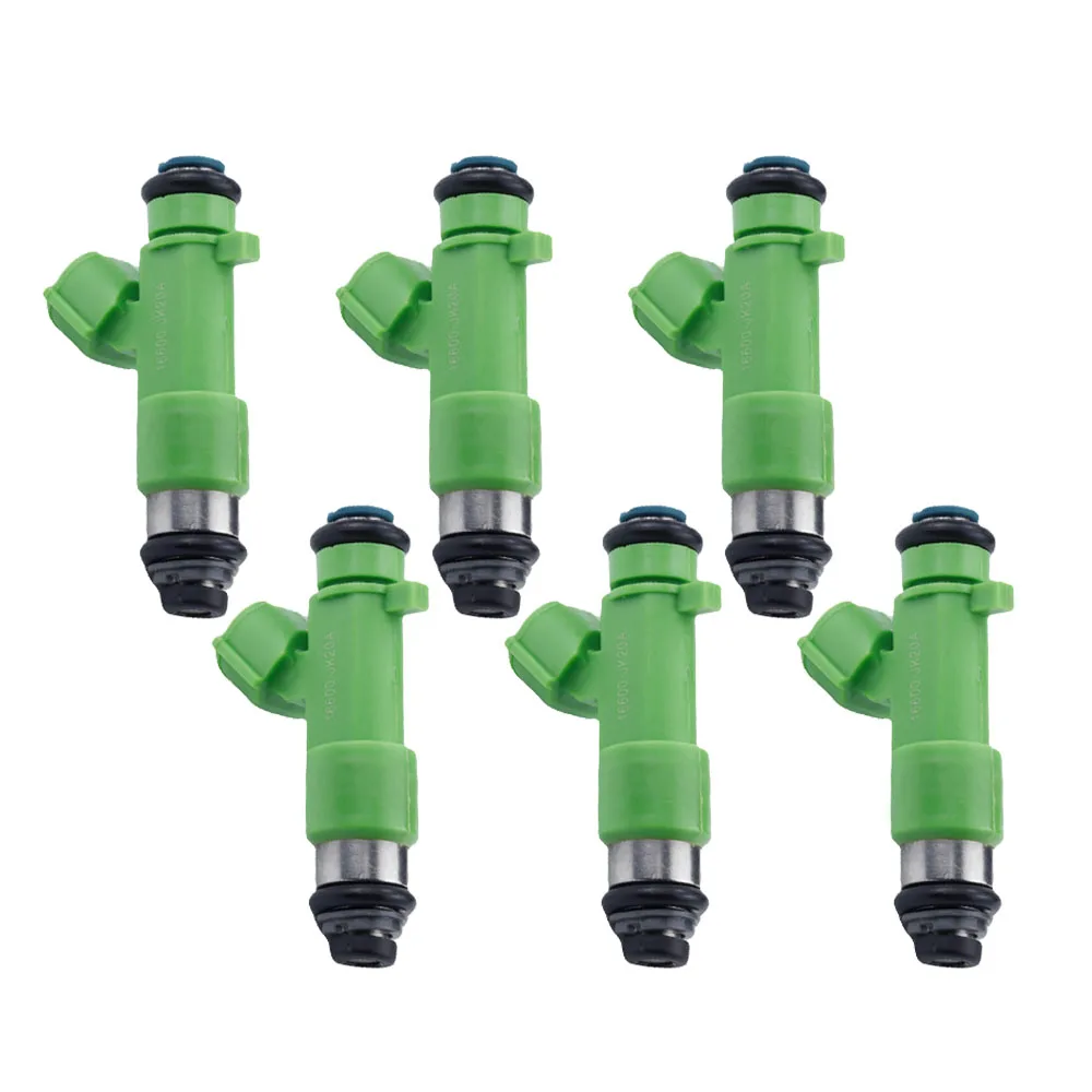 

6 шт. топливные форсунки для NISSAN 350Z MURANO QUEST INFINITI EX35 QX60 Q50 Q70 3.5L 2007-2018 16600JK20A аксессуары для сопежных клапанов