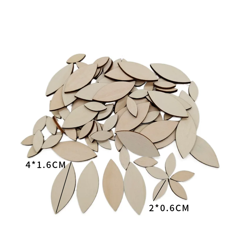 50pcs Unfinished Wood Oval Cutout Natural Rustic Wooden Ellipse Slices Chip Embellishment Gift Tag Board Game Pieces for DIY Art