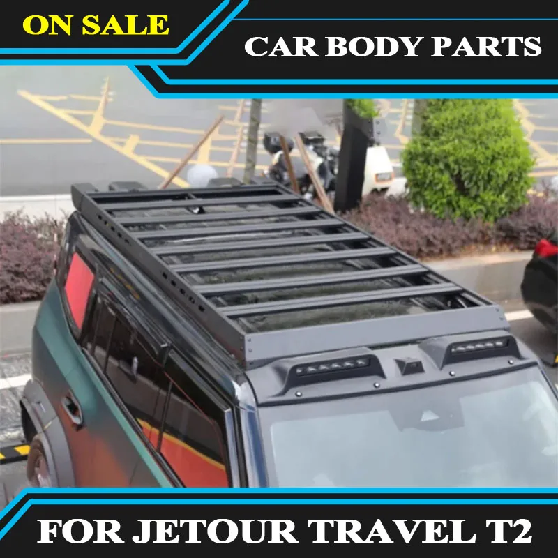 Fit for JETOUR Traveler T2 car roof rack 2023-2024 modified aluminum alloy body ladder car external accessories