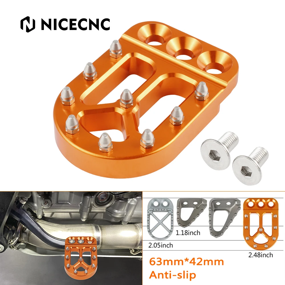 

For 2018-2025 KTM 790 890 Adventure/R CNC Brake Pedal Lever Peg Pad Tip Extension For Husqvarna Norden 901 GasGas 700 SM/ES