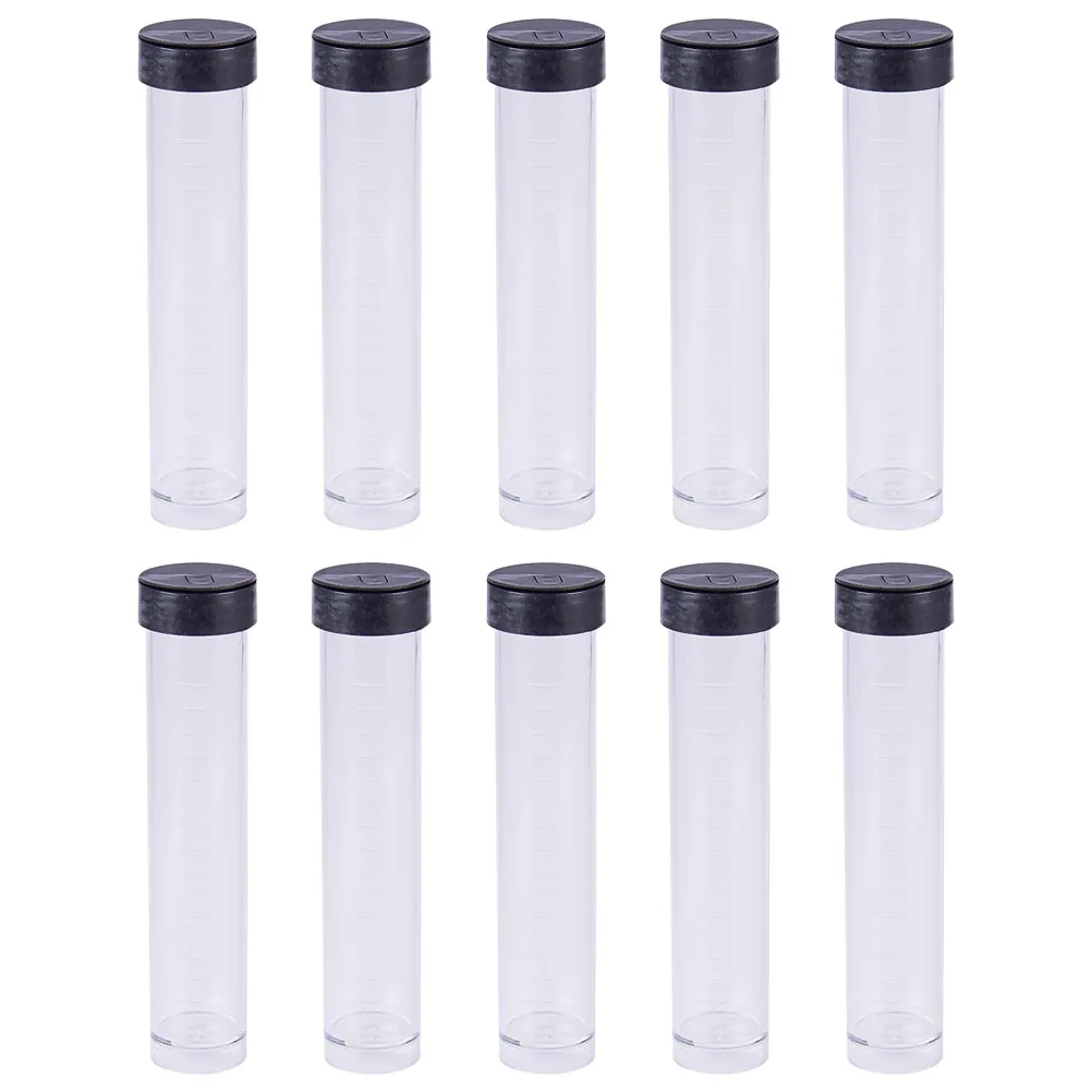 

30Pcs Beads Storage Containers Transparent Plastic Tubes with Sealing Lids for Travel and Organization Beads Tubes