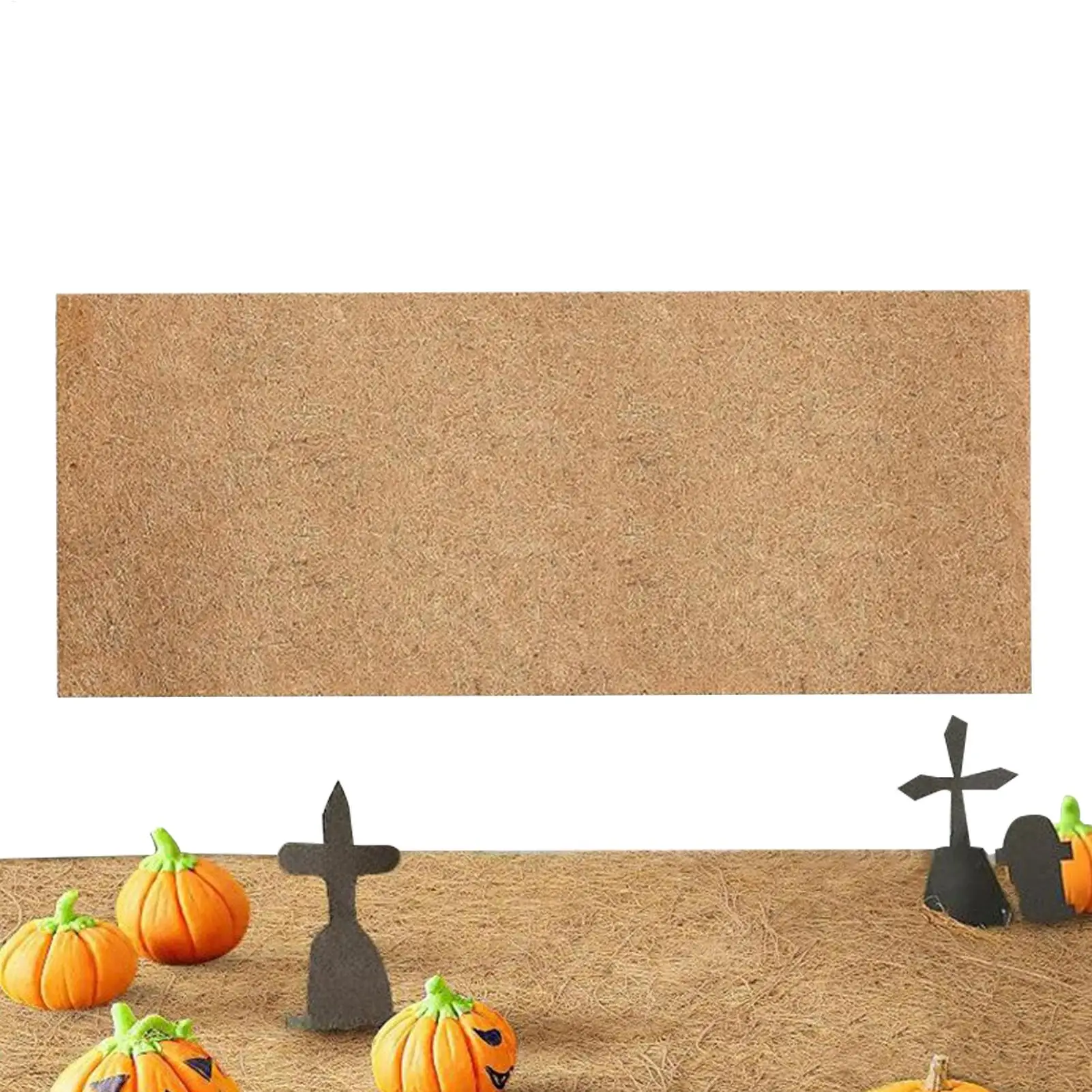 

Halloween Village Mat Landscape Rug for Home Spooky Halloween Village Mat for Table Living Room Wedding Garden Farm Party Porch