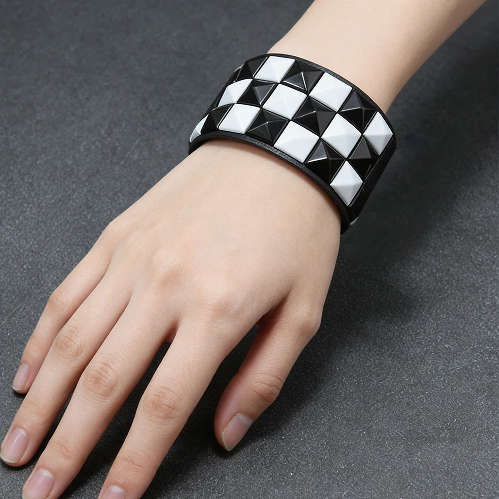Punk Fashion Patchwork Bracelet, Suitable For Daily Wear, Parties, And Performances, Couple's Bracelet, Carnival Accessory